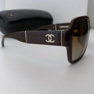 Chanel 5230Q Brown Polarized Sunglasses Authentic